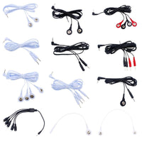 HKM-208147 Electrotherapy Electrode Cables for Massage and Relaxation - Various Button Configurations Available
