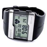 HKM-208275 Men's Waterproof Digital Sports Watch with Heart Rate Monitor and Luminous Features