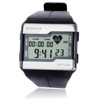 HKM-208275 Men's Waterproof Digital Sports Watch with Heart Rate Monitor and Luminous Features
