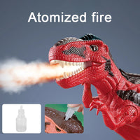 HKM-208339 Electric Walking Dinosaur Robot Toy with Fire Projection, Lights, and Sounds for Ages 3 and Up