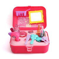 HKM-208595 Fashion Girl Make-Up and Hair Dresser Play Set with 21 Pieces for Kids Ages 2-7