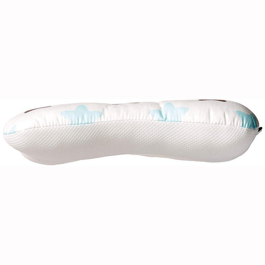 HKM-208595 Rectangular Anti-Eccentric Baby Pillow with Pure Cotton Cover and Polyester Fiber Filling