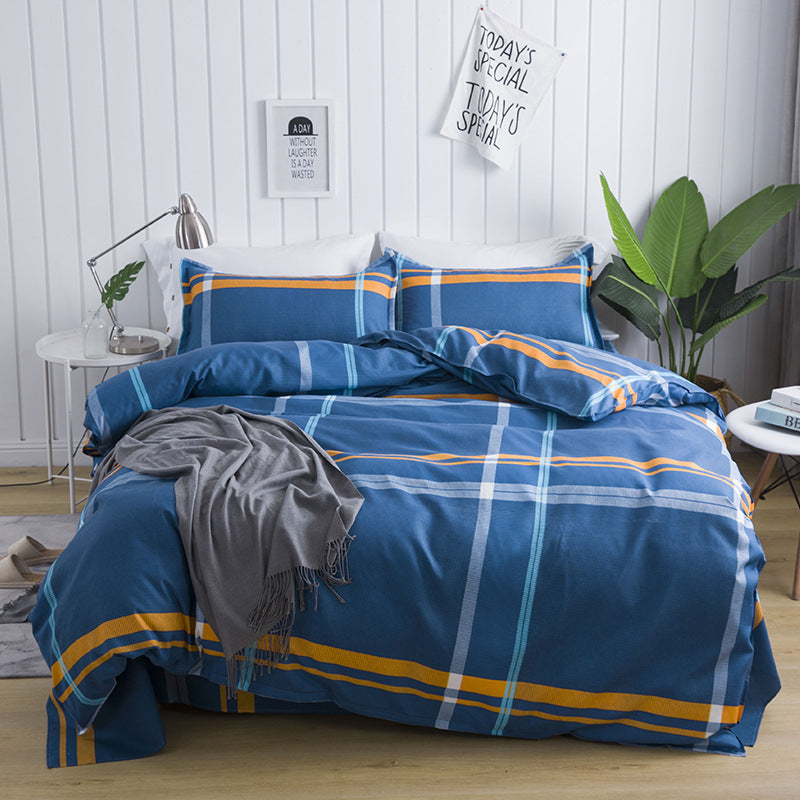 KTX-208723 Aloe Cotton Dormitory Bed Sheet - Multiple Sizes Available for Single Beds