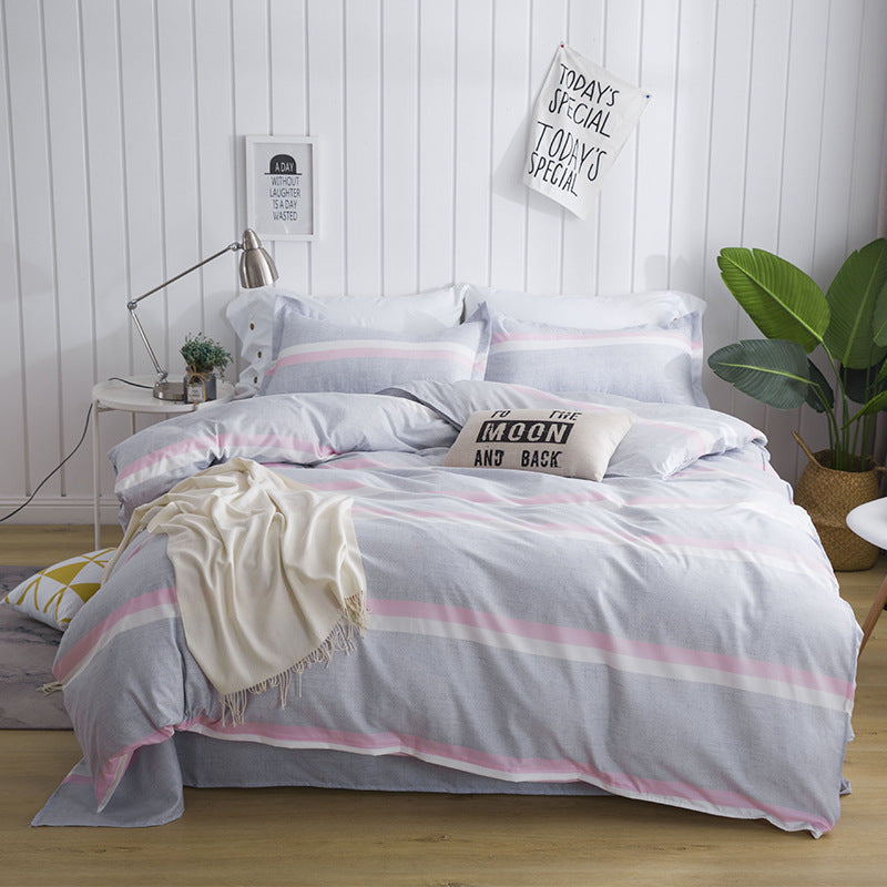 KTX-208723 Aloe Cotton Dormitory Bed Sheet - Multiple Sizes Available for Single Beds