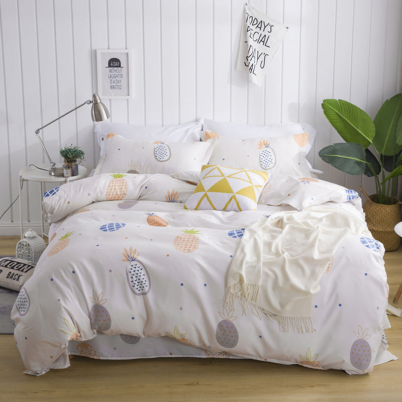 KTX-208723 Aloe Cotton Dormitory Bed Sheet - Multiple Sizes Available for Single Beds