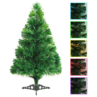 HKM-208723 Fiber Optic Artificial Christmas Tree 64 cm Green for Indoor Use