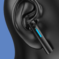 HKM-208979 Bluetooth Earphones with Battery Display, Call & NFC Functions, Voice Control, Dual Connection - Available in Black, White, Pink
