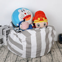 HKM-208979 Storage Bean Bag Cover - Durable 12A Canvas, 80 CM Size, Filler Not Included