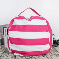 HKM-208979 Storage Bean Bag Cover - Durable 12A Canvas, 80 CM Size, Filler Not Included