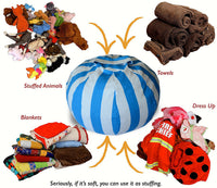HKM-208979 Storage Bean Bag Cover - Durable 12A Canvas, 80 CM Size, Filler Not Included