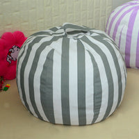 HKM-208979 Storage Bean Bag Cover - Durable 12A Canvas, 80 CM Size, Filler Not Included