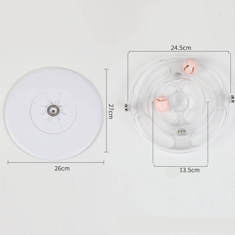 HKM-209107 Interactive Cat Turntable Toy - Engaging PC/ABC Material for Endless Fun
