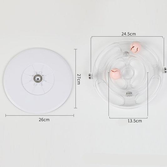 HKM-209107 Interactive Cat Turntable Toy - Engaging PC/ABC Material for Endless Fun