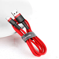 HKM-209299 1m iPhone Data Cable Compatible with Apple Devices, 8PIN Connector, Red/Black, Red/Red, Gold/Black, Space Gray/Black