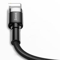 HKM-209299 1m iPhone Data Cable Compatible with Apple Devices, 8PIN Connector, Red/Black, Red/Red, Gold/Black, Space Gray/Black