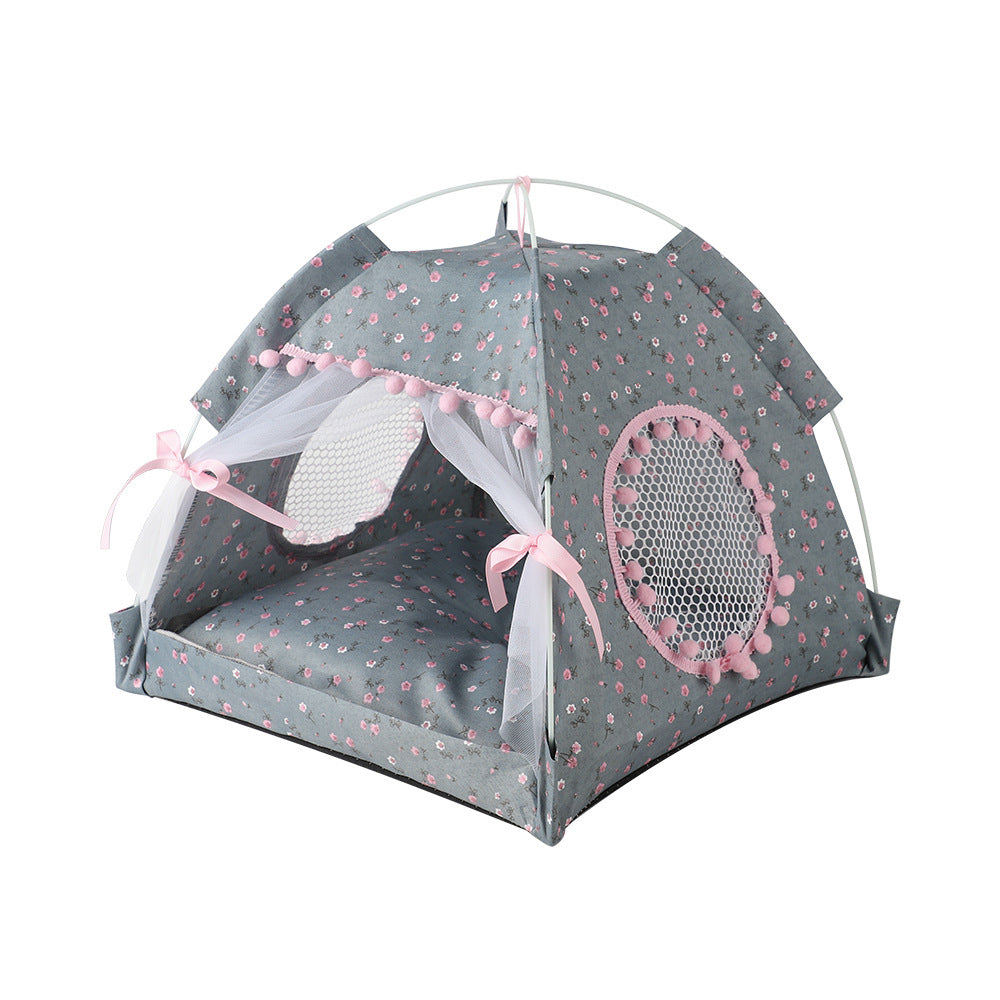 HKM-209427 Foldable Outdoor Pet Tent in Various Colors – Ideal Cat Bed and Cage