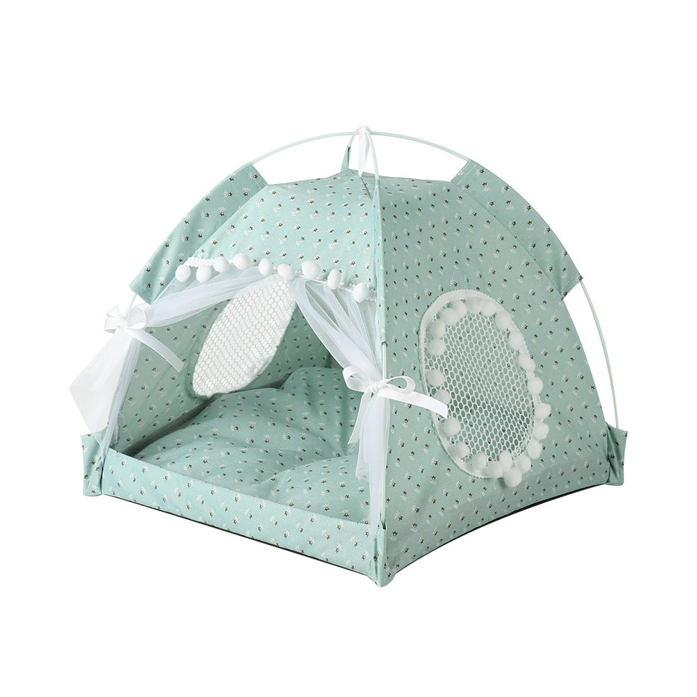 HKM-209427 Foldable Outdoor Pet Tent in Various Colors – Ideal Cat Bed and Cage