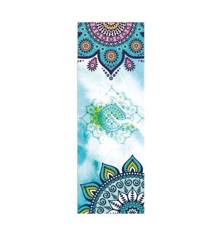 HKM-209491 Beautiful Pattern Microfiber Yoga Towel - Anti-Skid Portable Exercise Mat Cover, 63x183 cm