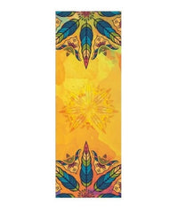 HKM-209491 Beautiful Pattern Microfiber Yoga Towel - Anti-Skid Portable Exercise Mat Cover, 63x183 cm