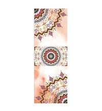 HKM-209491 Beautiful Pattern Microfiber Yoga Towel - Anti-Skid Portable Exercise Mat Cover, 63x183 cm