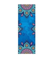 HKM-209491 Beautiful Pattern Microfiber Yoga Towel - Anti-Skid Portable Exercise Mat Cover, 63x183 cm