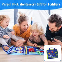 HKM-209491 Felt Animal & Nature Puzzle Book for Early Education and Sensory Development for Kids 3+