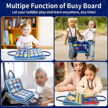 HKM-209491 Felt Animal & Nature Puzzle Book for Early Education and Sensory Development for Kids 3+