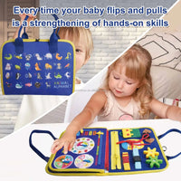 HKM-209491 Felt Animal & Nature Puzzle Book for Early Education and Sensory Development for Kids 3+