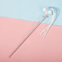 HKM-209555 Interactive Cat Toy with Bell - 40cm Colorful Acrylic Wand for Playtime
