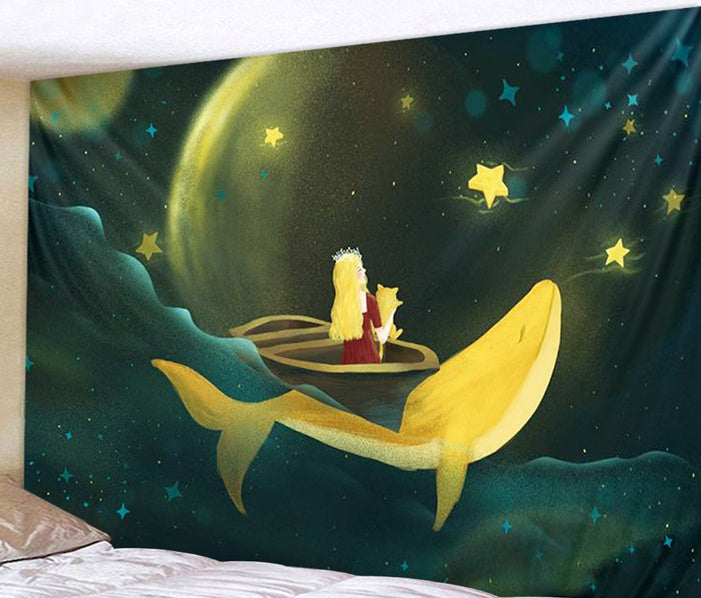 KTX-209619 Furniture Print Tapestry - Classic European Design in 100% Polyester, Customizable Size