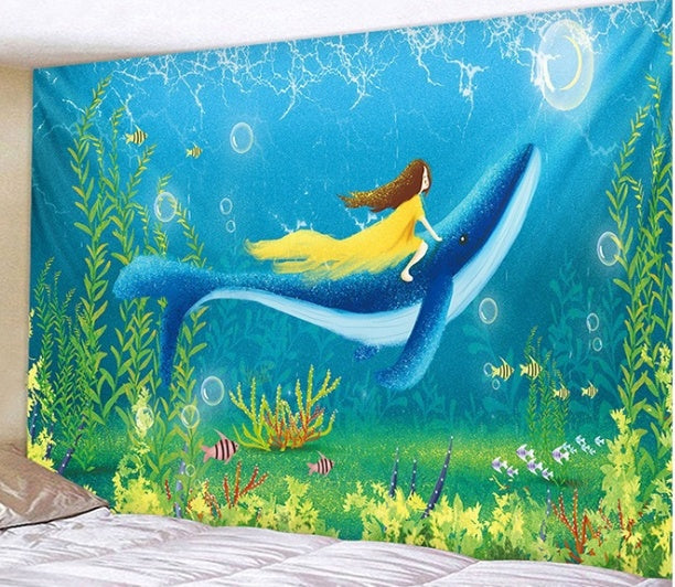 KTX-209619 Furniture Print Tapestry - Classic European Design in 100% Polyester, Customizable Size