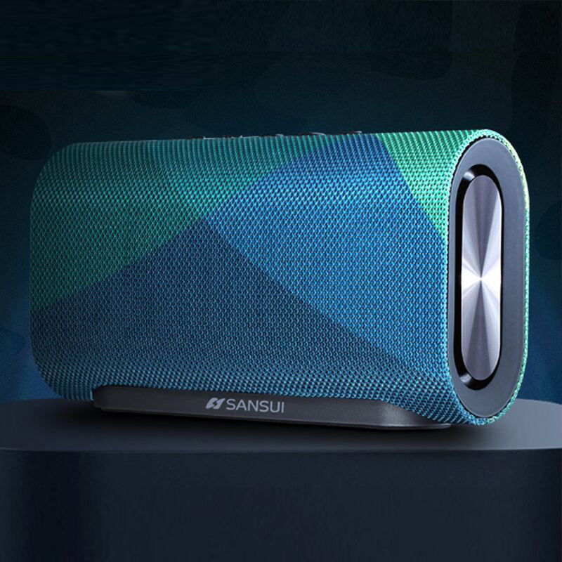 KTX-209619 Portable Wireless Bluetooth Speaker with Subwoofer - 8 Hours Playtime, 3.5MM Audio Jack, USB Charging