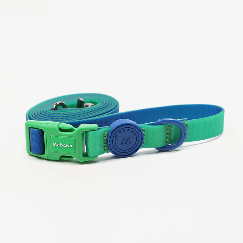HKM-209619 Waterproof Nylon Dog Collar With Traction Rope