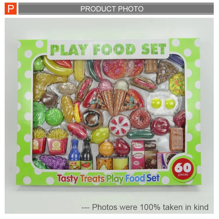 HKM-209747 Tiny Chef Kitchen Playset - Realistic Plastic Cooking Utensils for Kids Ages 2-13