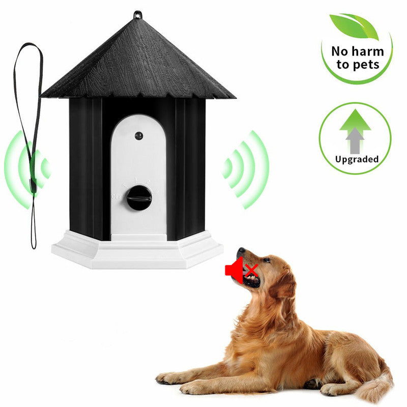 HKM-209747 Ultrasonic Outdoor Bark Deterrent Trainer for Dogs - Effective Bark Silencer Device