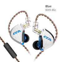 HKM-209811 In-Ear Earphones with 12 Drivers, Noise Reduction, Heavy Bass, 3.5mm Gold Plug, Universal Fit