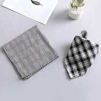 HKM-210003 Double-Sided Cotton Pet Triangle Scarf - Soft, Stylish & Absorbent Water Bib for Dogs