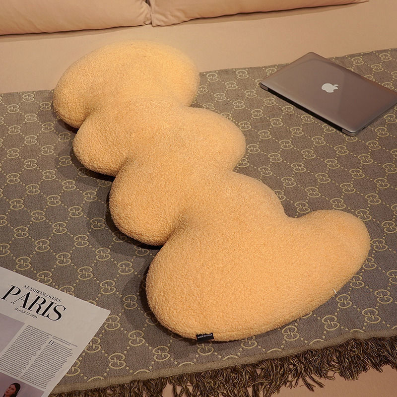 HKM-210195 Cute Wave Pillow in Various Colors - Modern Cloud Velvet Long Pillow (100cm)