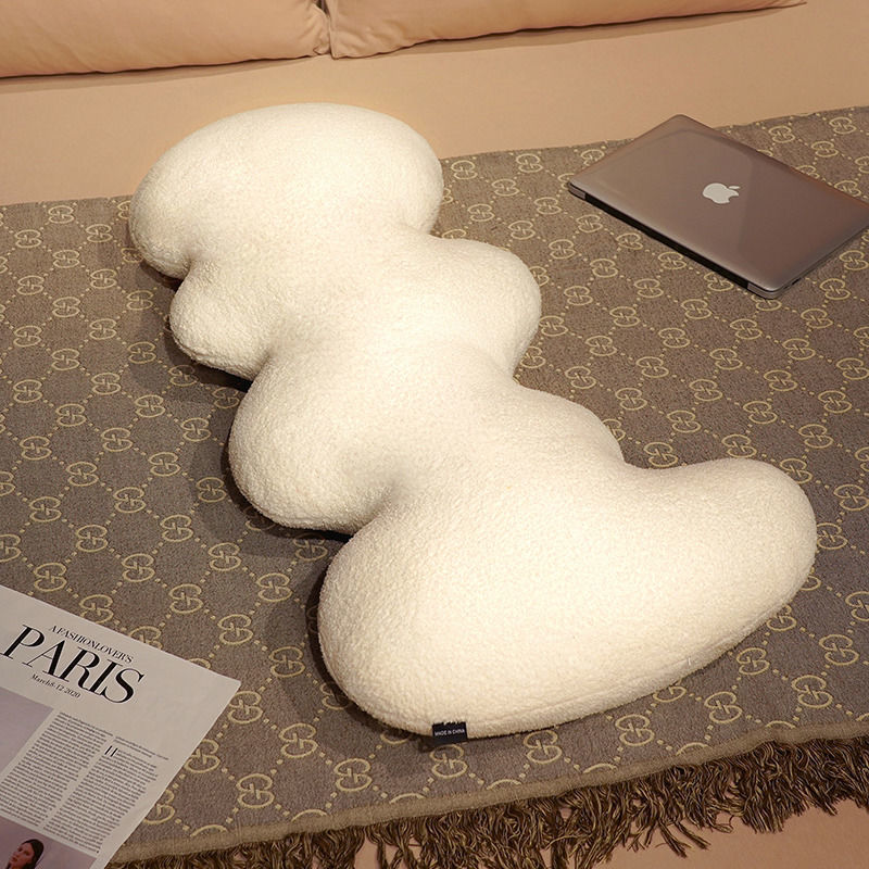 HKM-210195 Cute Wave Pillow in Various Colors - Modern Cloud Velvet Long Pillow (100cm)