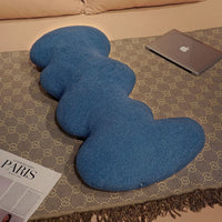 HKM-210195 Cute Wave Pillow in Various Colors - Modern Cloud Velvet Long Pillow (100cm)