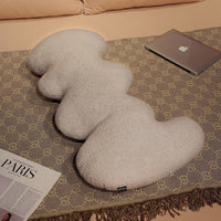 HKM-210195 Cute Wave Pillow in Various Colors - Modern Cloud Velvet Long Pillow (100cm)