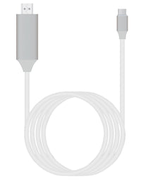 HKM-210451 Type-C to HDMI Cable - 2M ABS+PVC, 4K Resolution, USB 3.0 Compatible with Windows, Mac OS, Android