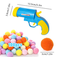 HKM-210515 Cat Toy Pompons Gun Mute Ball