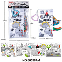 HKM-210643 Soft Cloth Book Toy for Autistic Children Featuring Black and White Cartoon Animals, Educational and Soothing, 12x12cm