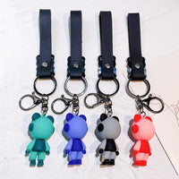 HKM-210899 Kawaii Astronaut 3D PVC Keychain Ring – Cute Cartoon Accessory for Keys