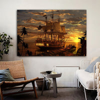 HKM-210899 Modern Rimless Canvas Painting for Living Room Decor - Oil Painting Cloth, Spray Technique