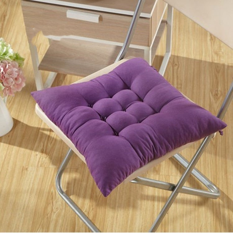 HKM-210899 Solid Color Polyester Fiber Office Cushion, 41x41cm