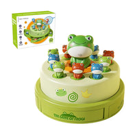HKM-211027 Frog Bouncing Carousel Toy for Kids - Educational Music Game, Ages 2-13