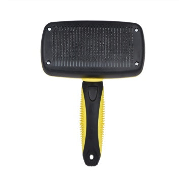 HKM-211155 Self-Cleaning Telescopic Pet Comb for Dogs and Cats, Automatic Shedding Tool with Stainless Steel Needles