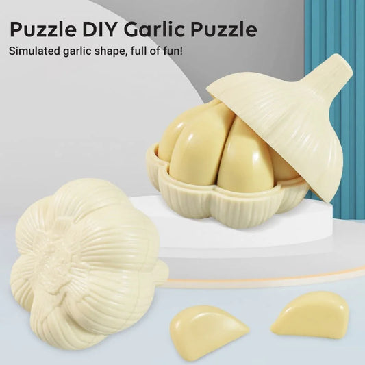 3D Garlic Jigsaw Puzzle for Kids - Educational Building Blocks Toy